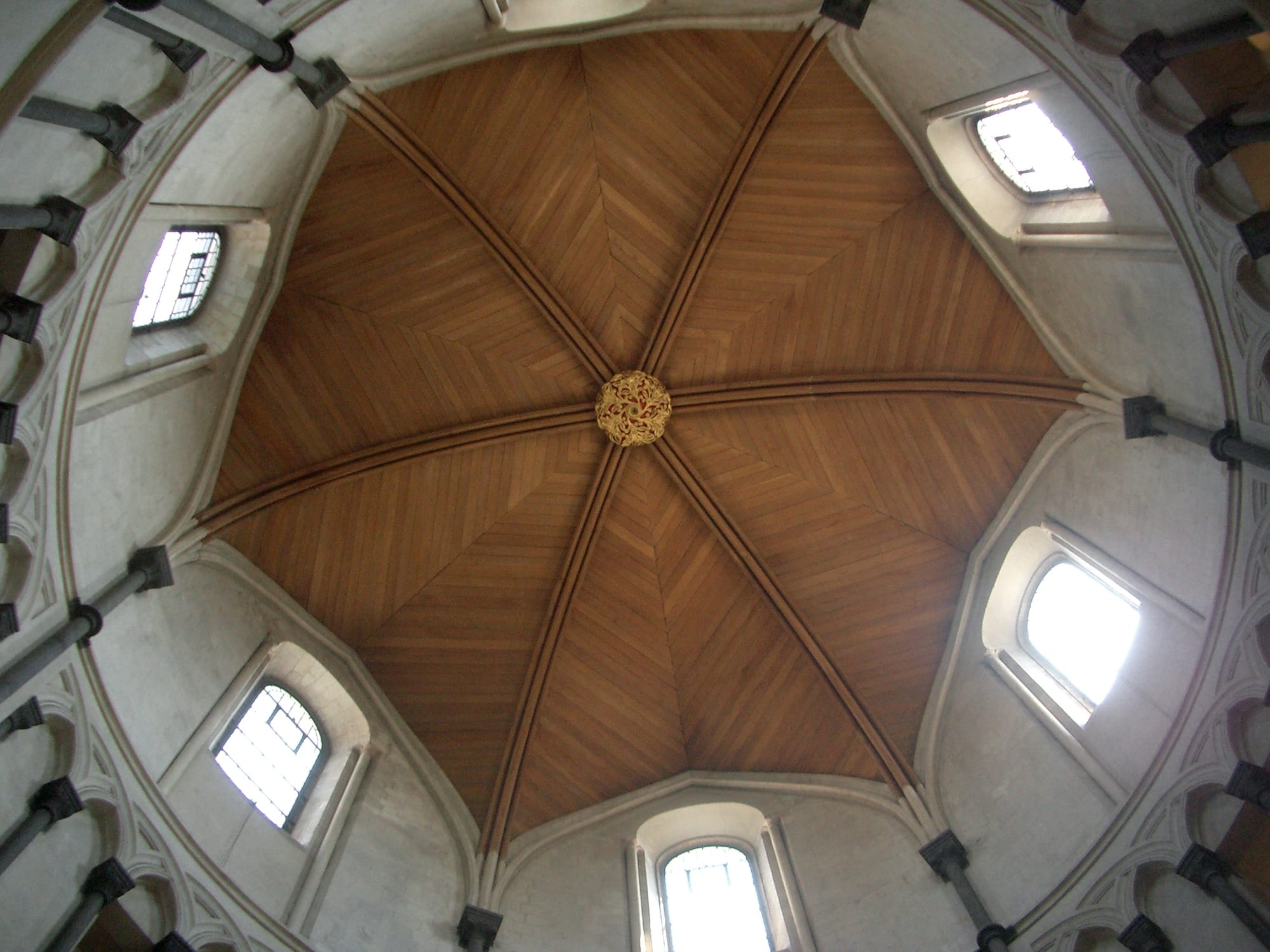 Ceiling of the Round Church, Temple Church, London, England ©2006 GRevelstoke