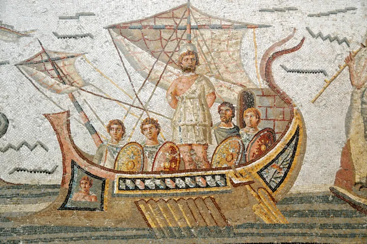 Roman mosaic of Ulysses (Photo credit: Dennis Jarvis • CC BY-SA 2.0)