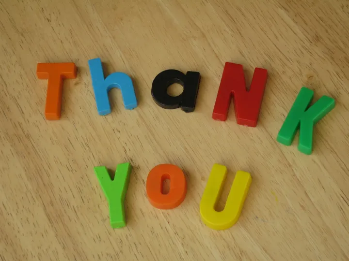 Letters spelling “Thank You” (Photo credit: vistamommy • CC BY-SA 2.0)