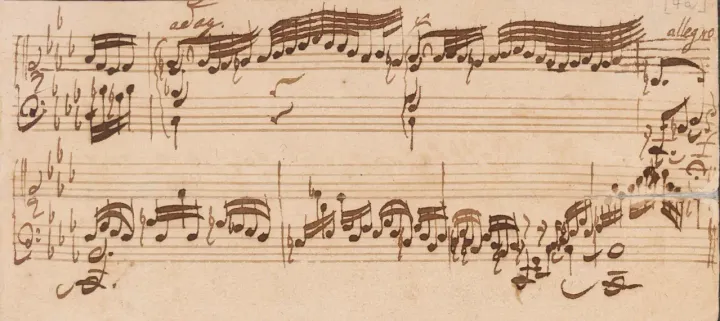 The last measures of BWV 847 (Photo Credit: Staatsbibliothek zu Berlin • CC BY-SA 4.0)