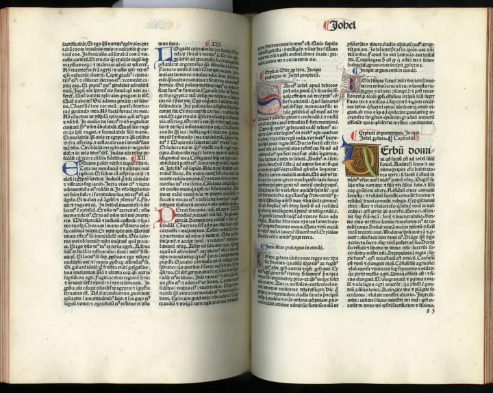 Bible, Latin. Venice, 1480. (Photo Credit: University of Glasgow Library • CC BY-NC-SA 2.0)